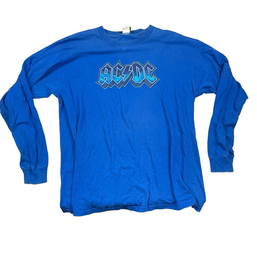 AC/DC Long Sleeve Shirt Large Rockware Anthill Trading Rock Band Graphic Y2K